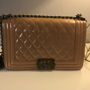 Camel crossbody bag